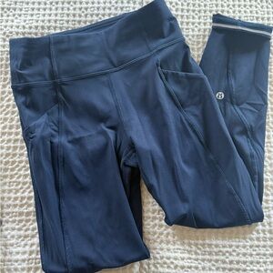 Lululemon SPEED UP 23” Navy Blue Leggings